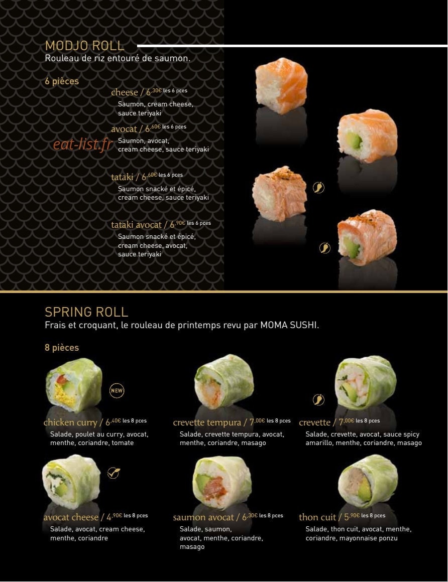 MoMa Sushi — carte page 12