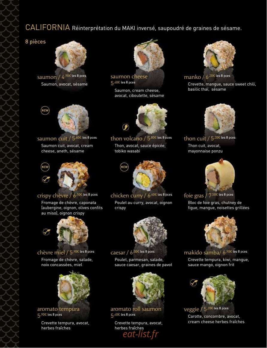 MoMa Sushi — carte page 11