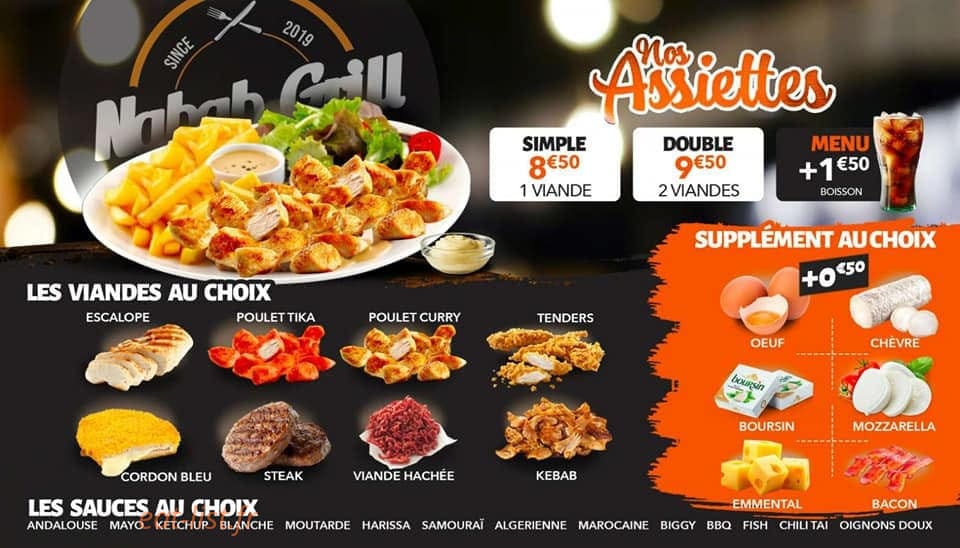 Nabab grill — carte page 3