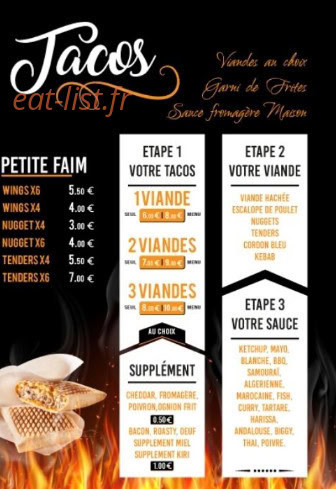 Oh Family Food — carte page 2