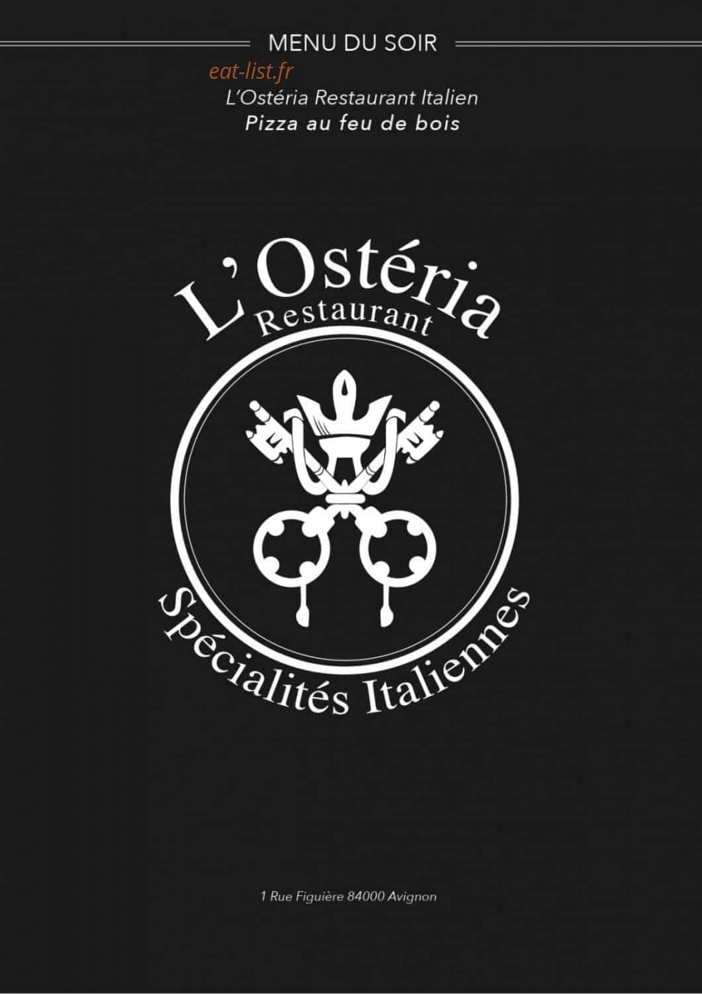 Osteria — carte page 4