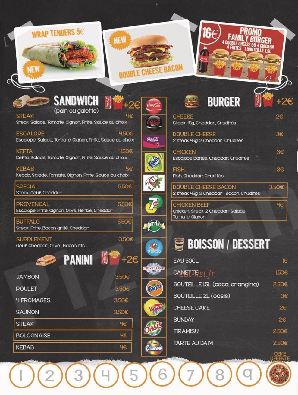 Pizz' & chips — carte page 4
