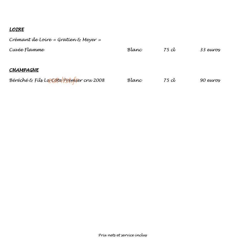 Restaurant Avenio — carte page 8
