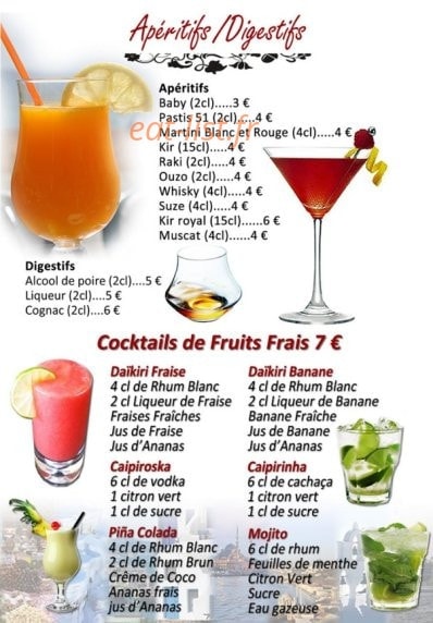 Restaurant des carmes — carte page 5