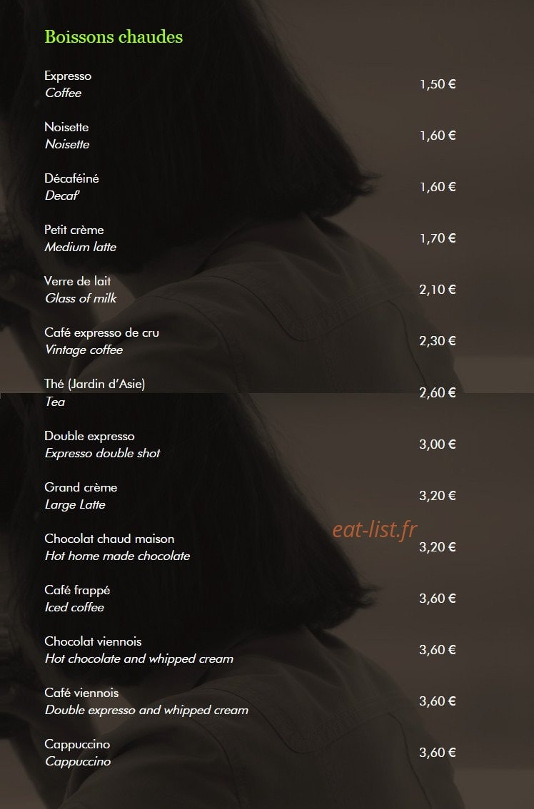 Restaurant Françoise — carte page 5