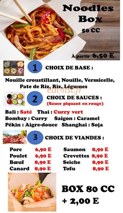 Saigon food — carte page 3