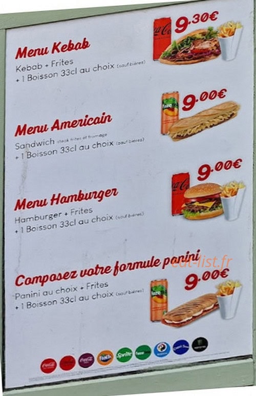 Snack Avedis — carte page 2