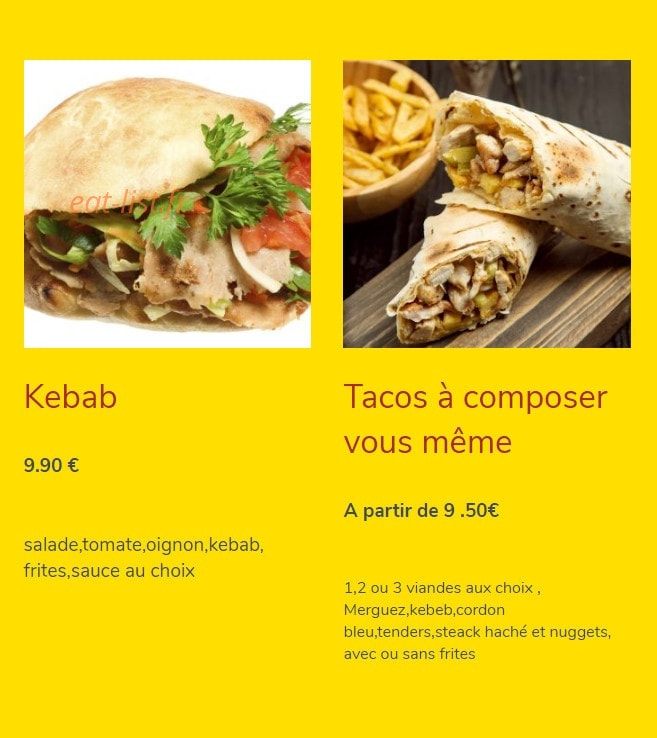 snack'king — carte page 5