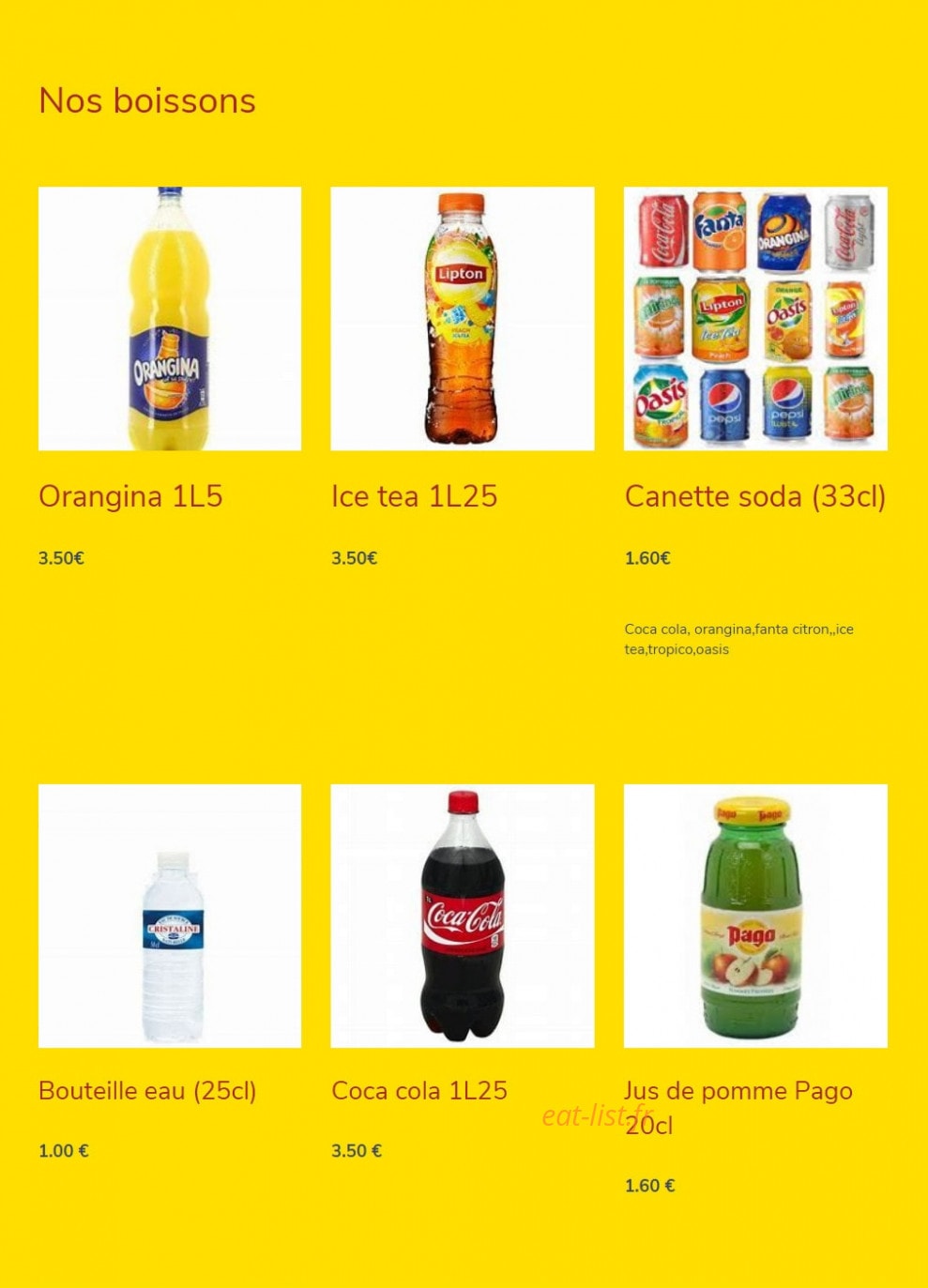 snack'king — carte page 12
