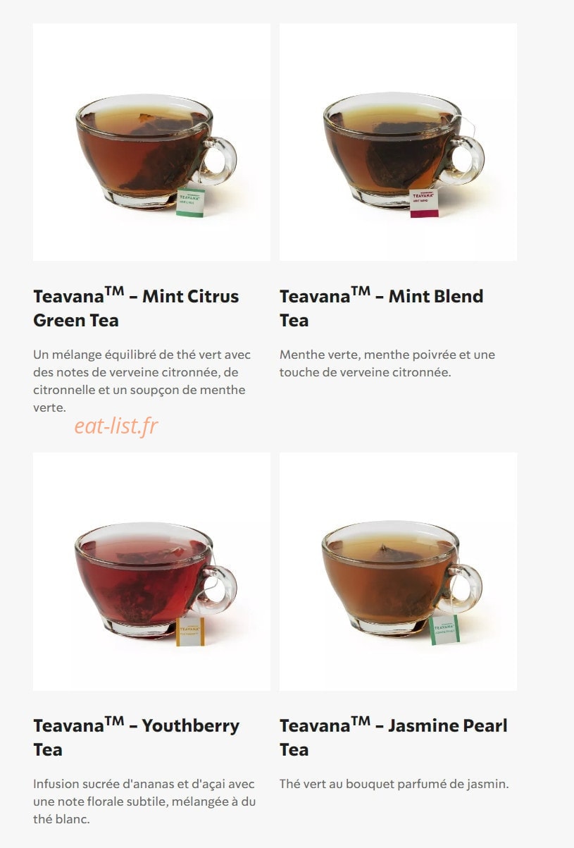 Starbucks Coffee — carte page 30