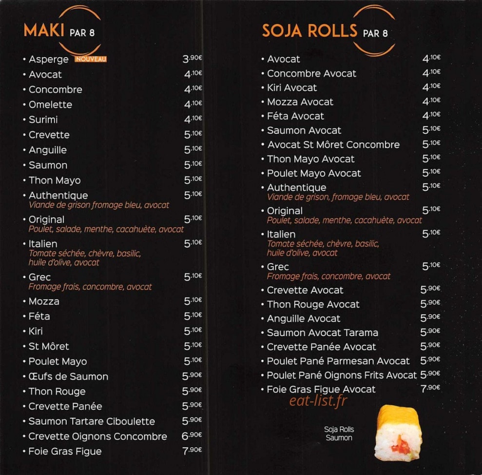 Sushi ball — carte page 4