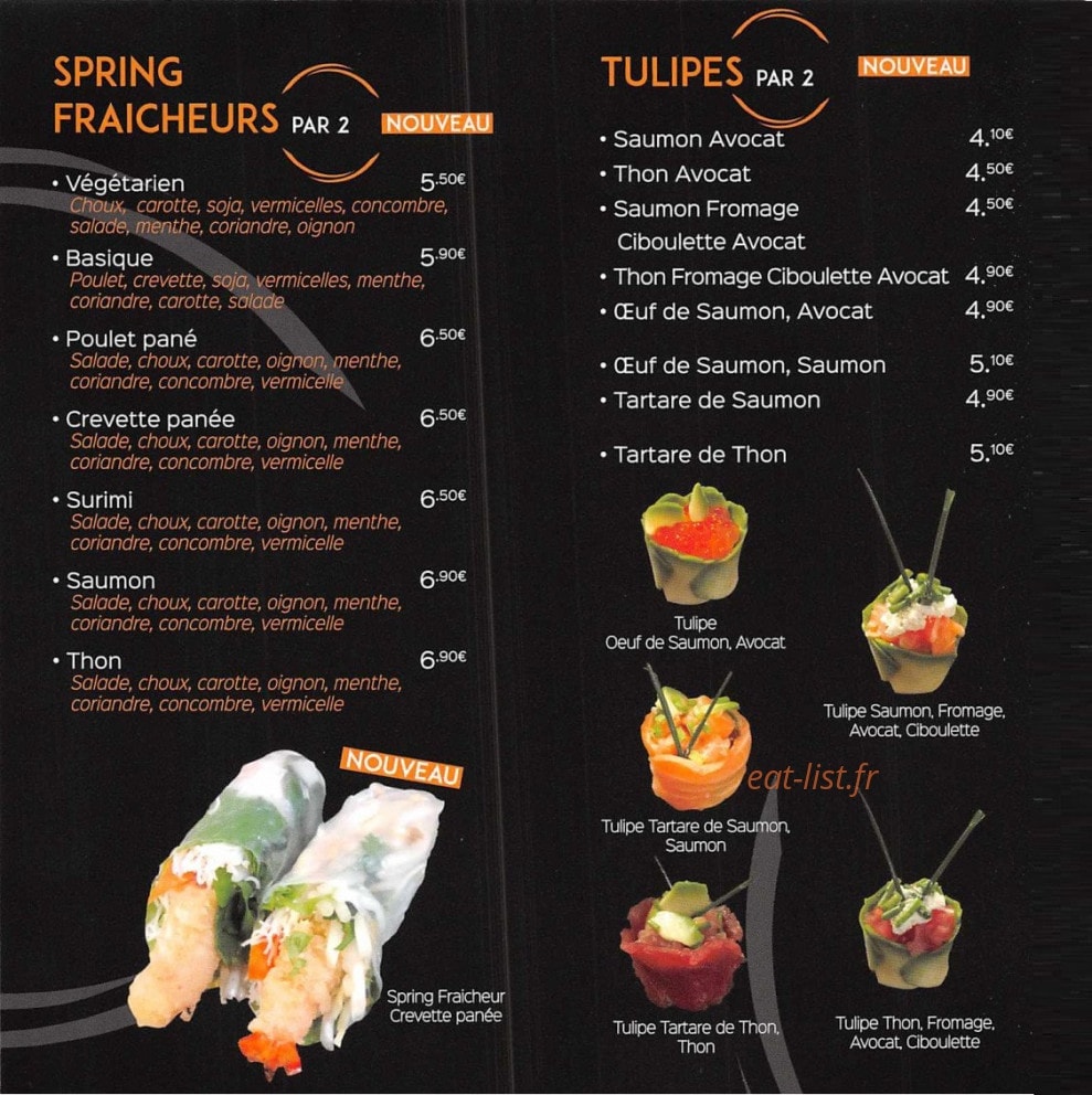 Sushi ball — carte page 6