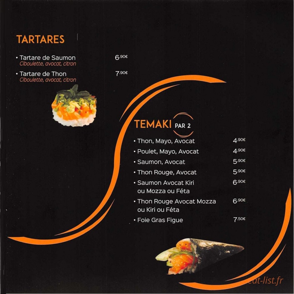 Sushi ball — carte page 9