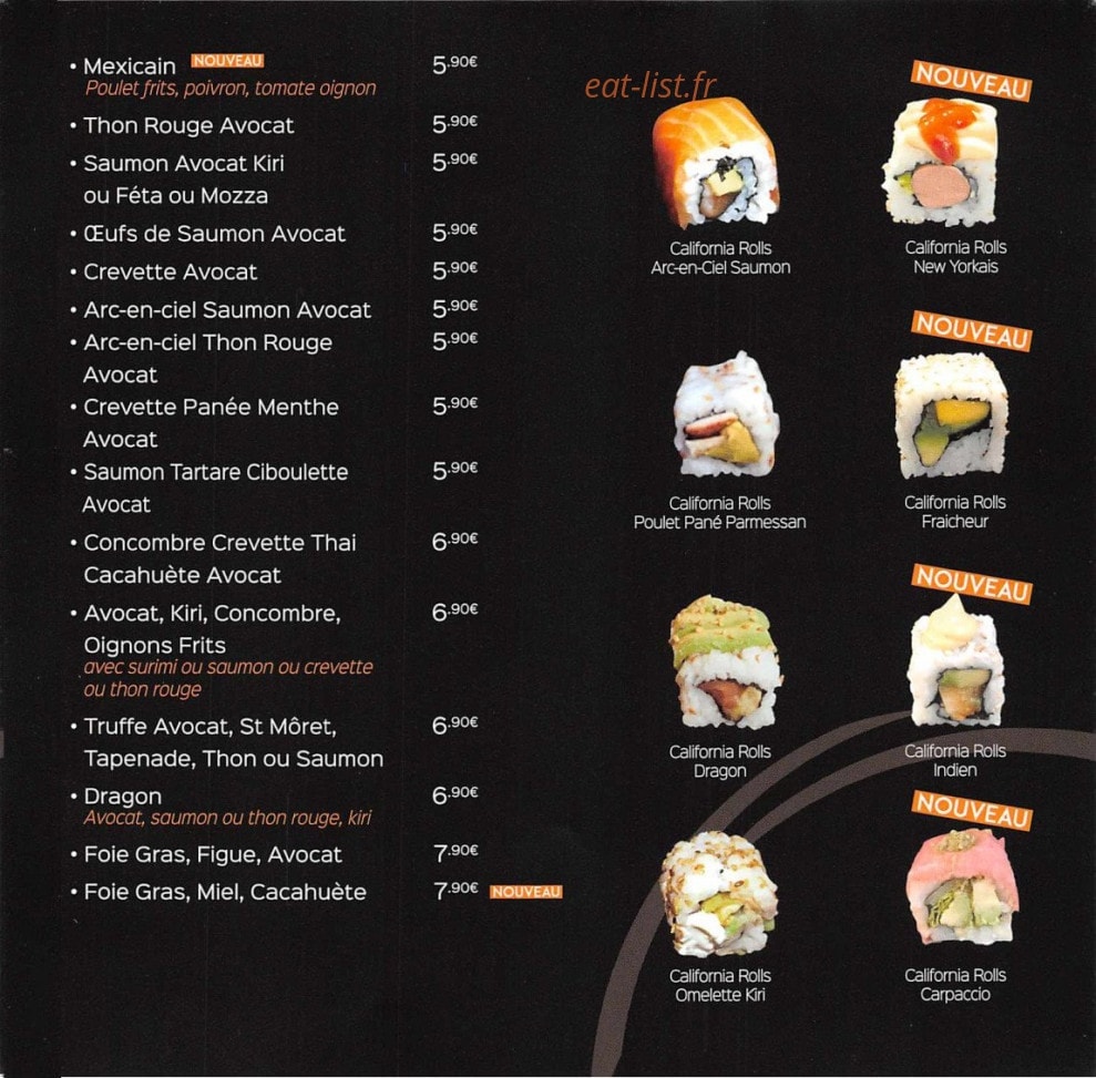 Sushi ball — carte page 3