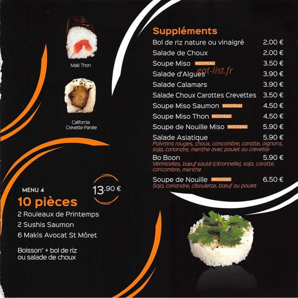 Sushi ball — carte page 13