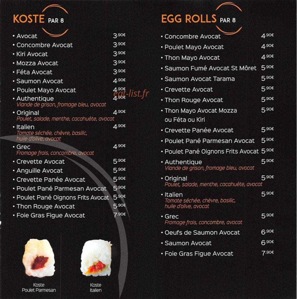 Sushi ball — carte page 7