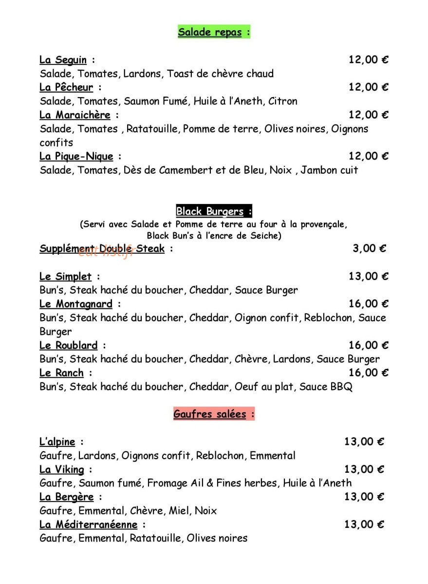Au Chant De l'Heure — carte page 3
