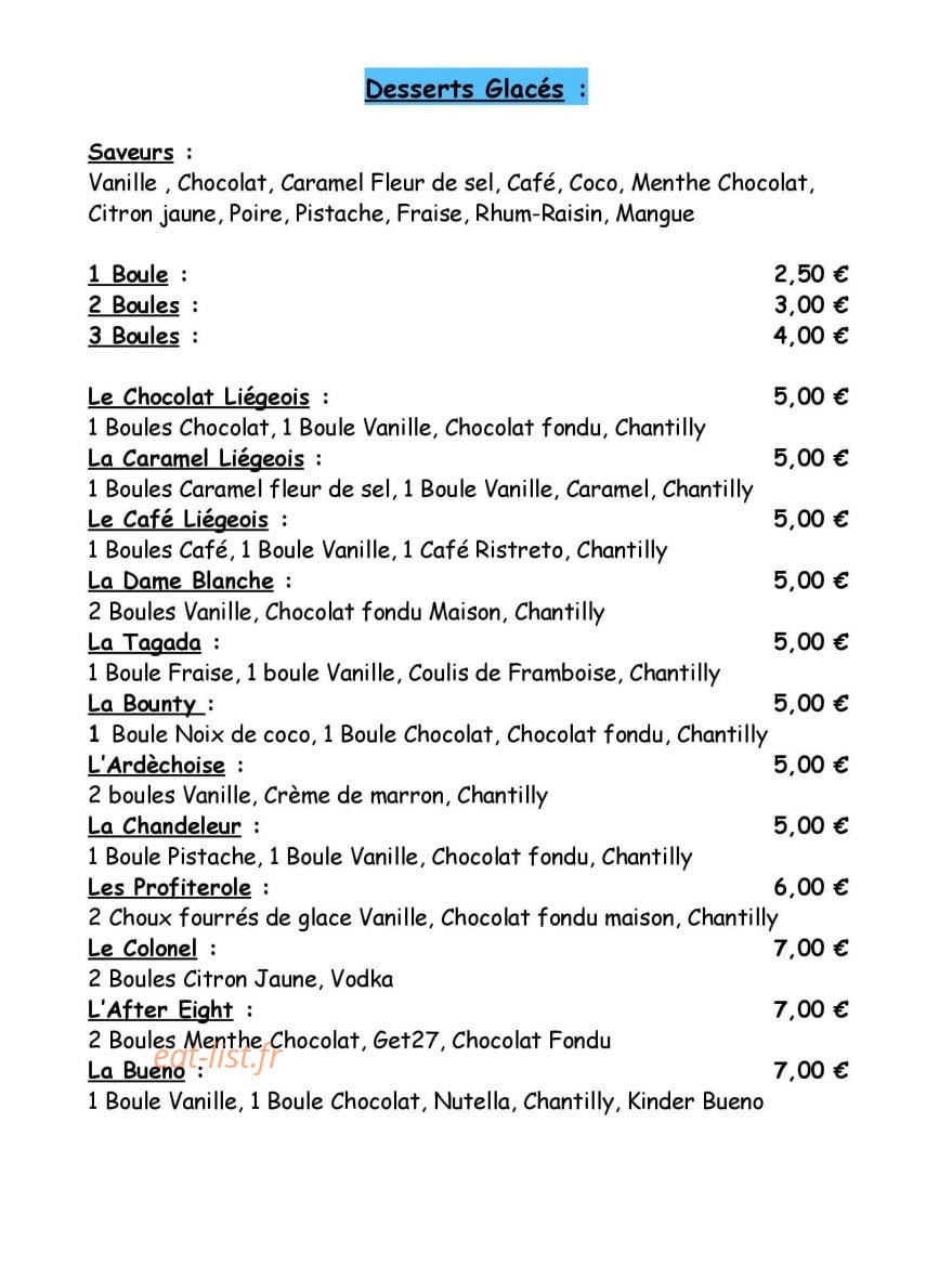 Au Chant De l'Heure — carte page 7