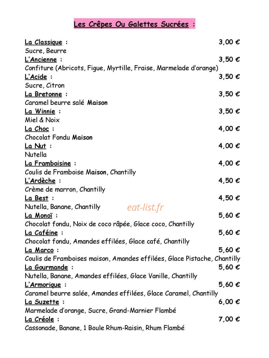 Au Chant De l'Heure — carte page 5