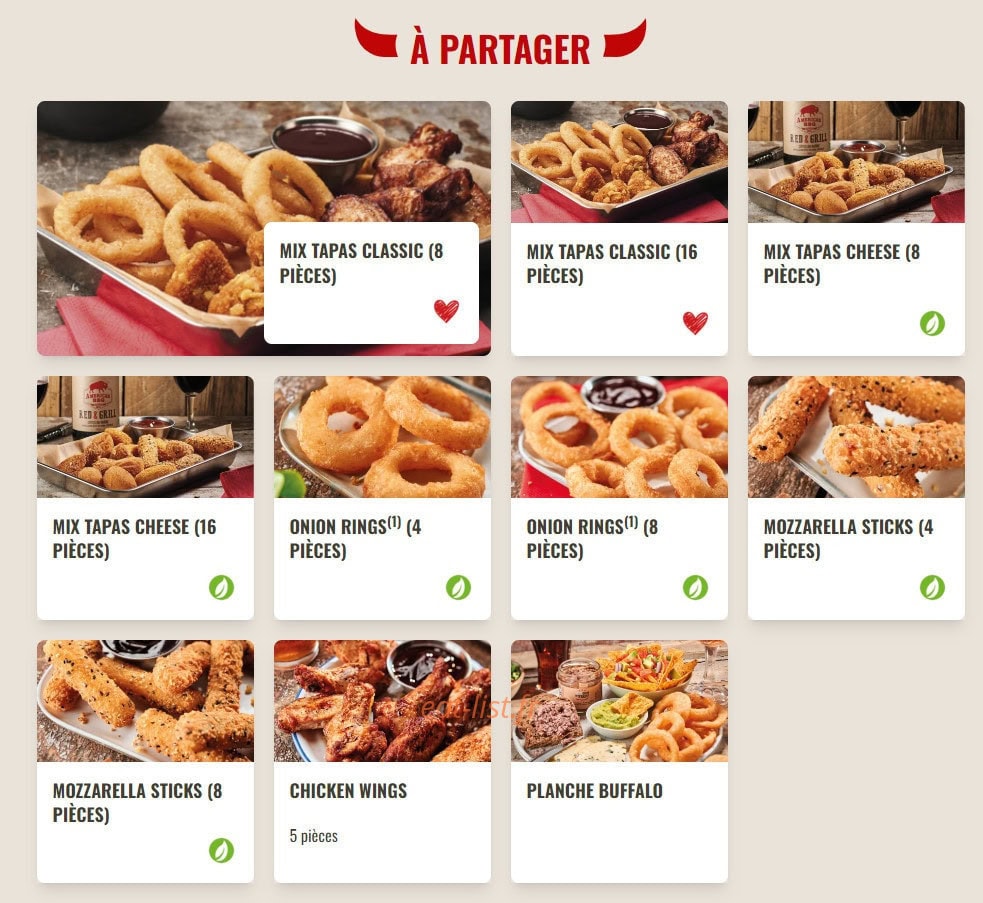 Buffalo Grill — carte page 4