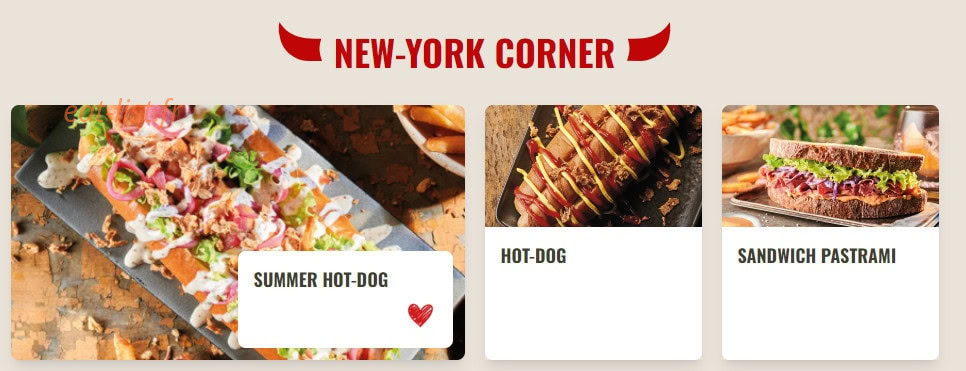 Buffalo Grill — carte page 10