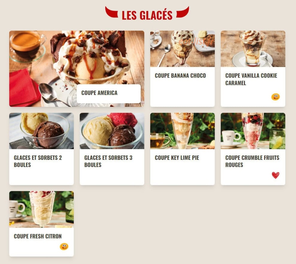 Buffalo Grill — carte page 17