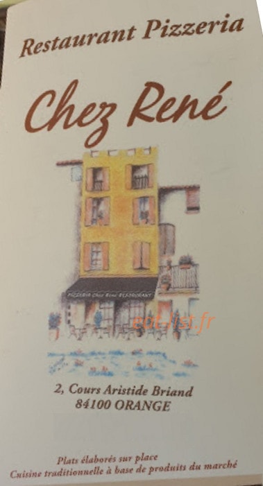 Chez René — carte page 1