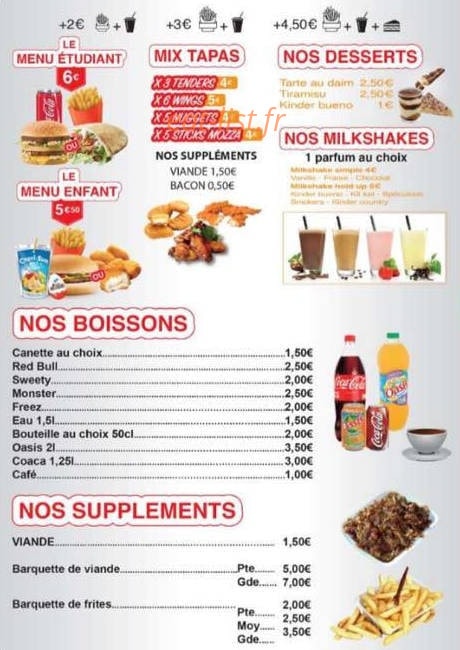 FastFoot — carte page 6