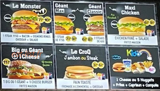 Grillade et Tacos — carte page 4