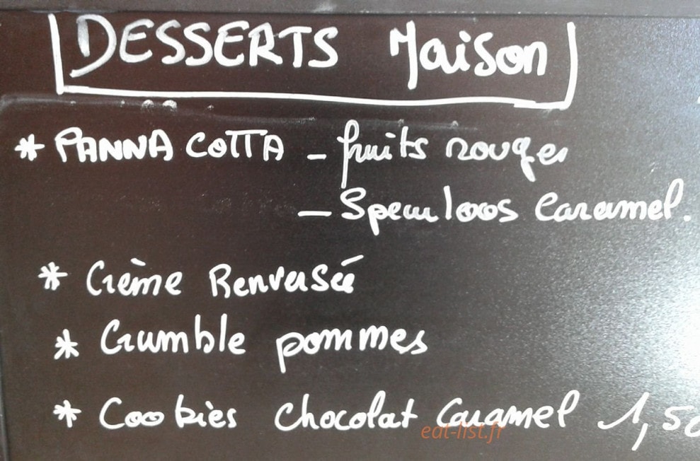Instant Gourmand — carte page 2