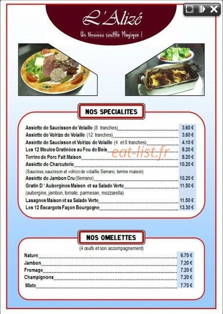 l'Alizé — carte page 1