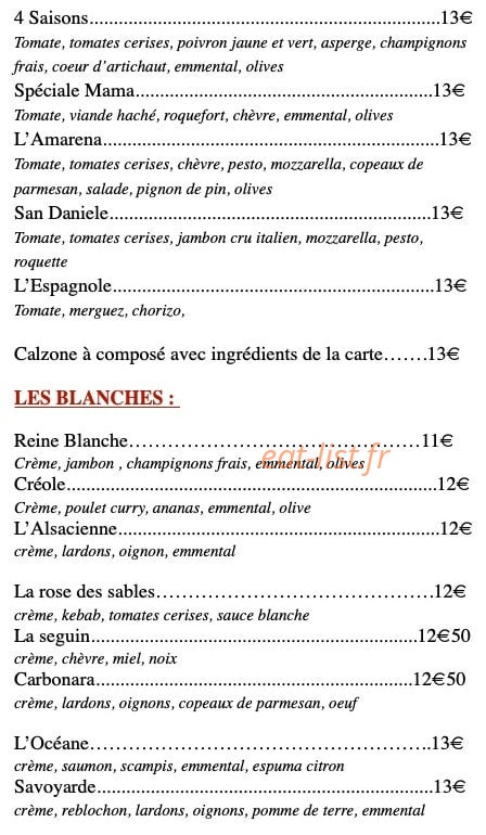 L'amarena — carte page 3
