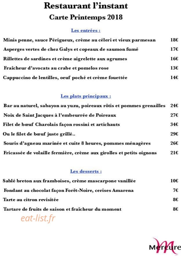 L'Instant — carte page 1