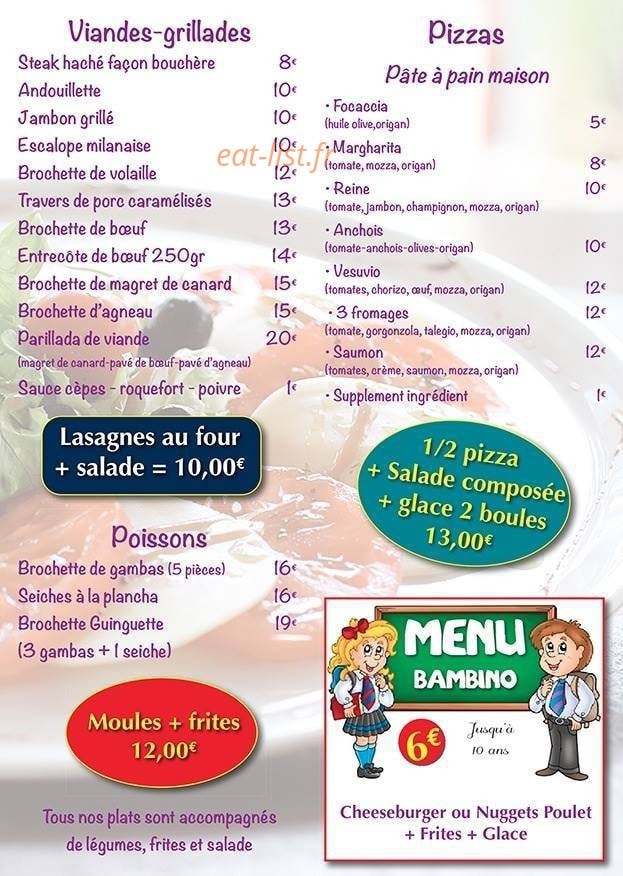 La Guinguette — carte page 3