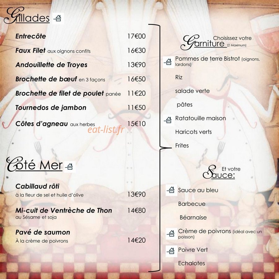Le Bistrot de Châteauneuf — carte page 6