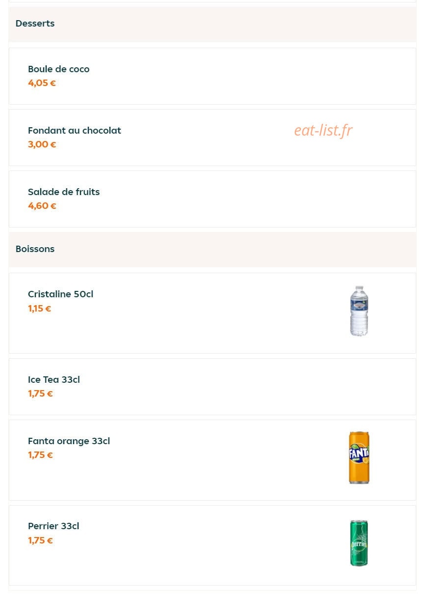 Le Bon Sushi — carte page 13