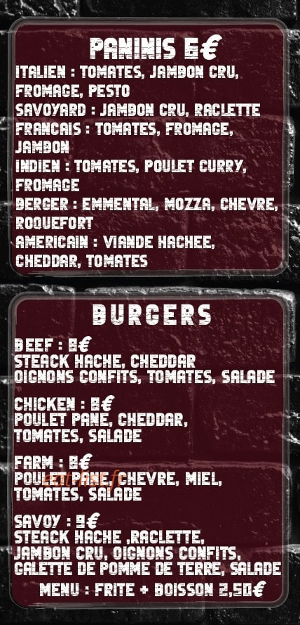Le Local — carte page 4