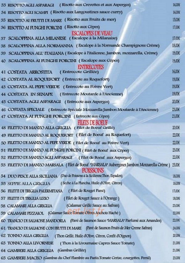 Le Marsala — carte page 2