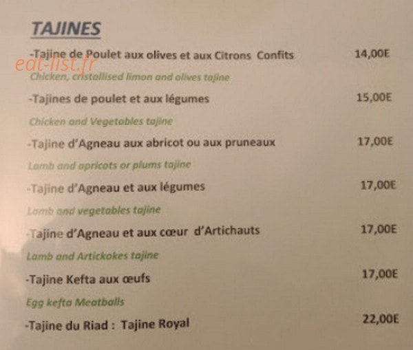 Le Riad — carte page 3