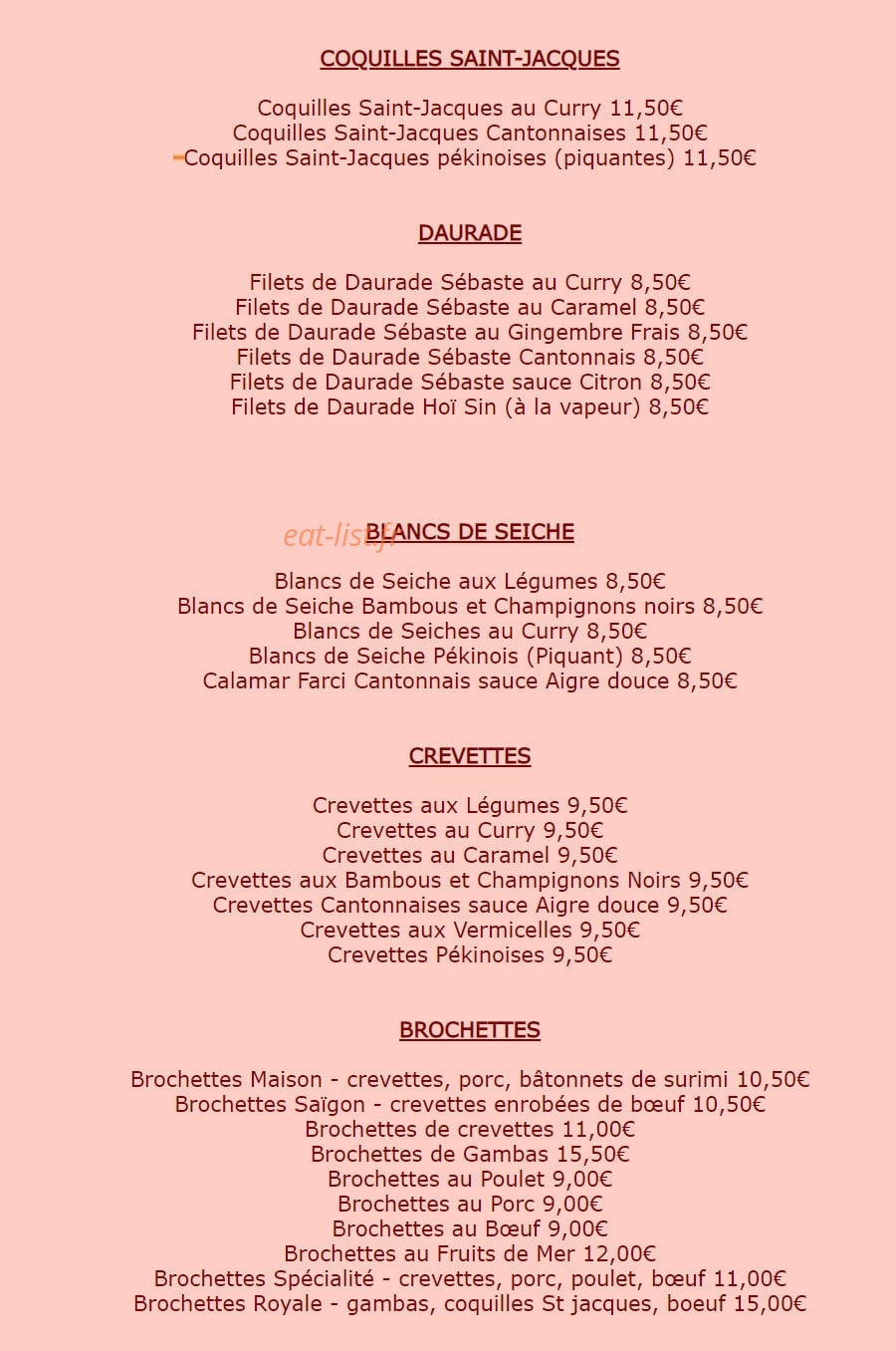 Le Saïgon — carte page 3