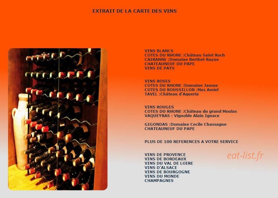 Restaurant Le Parvis — carte page 3