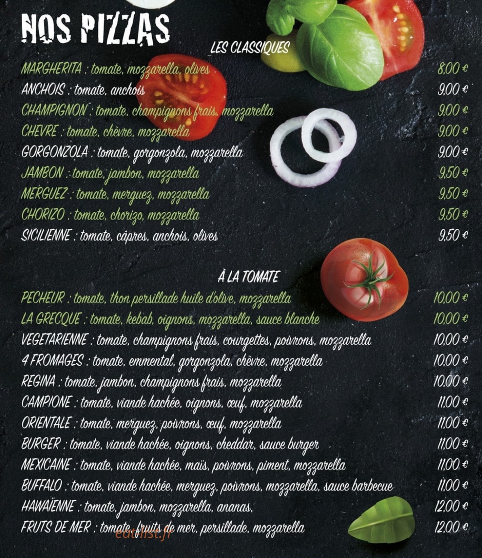 Snack Pizzeria Foodmood — carte page 1