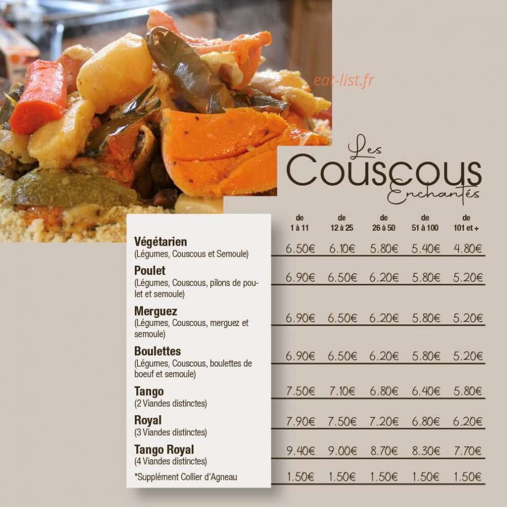 Tango Paella — carte page 3