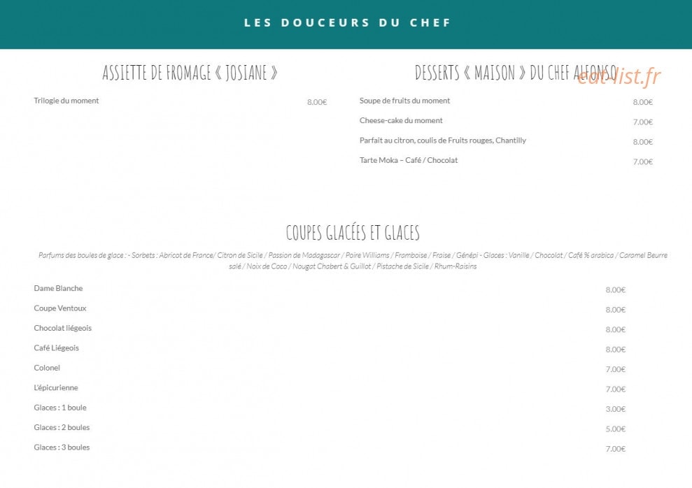 L'épicurien — carte page 2