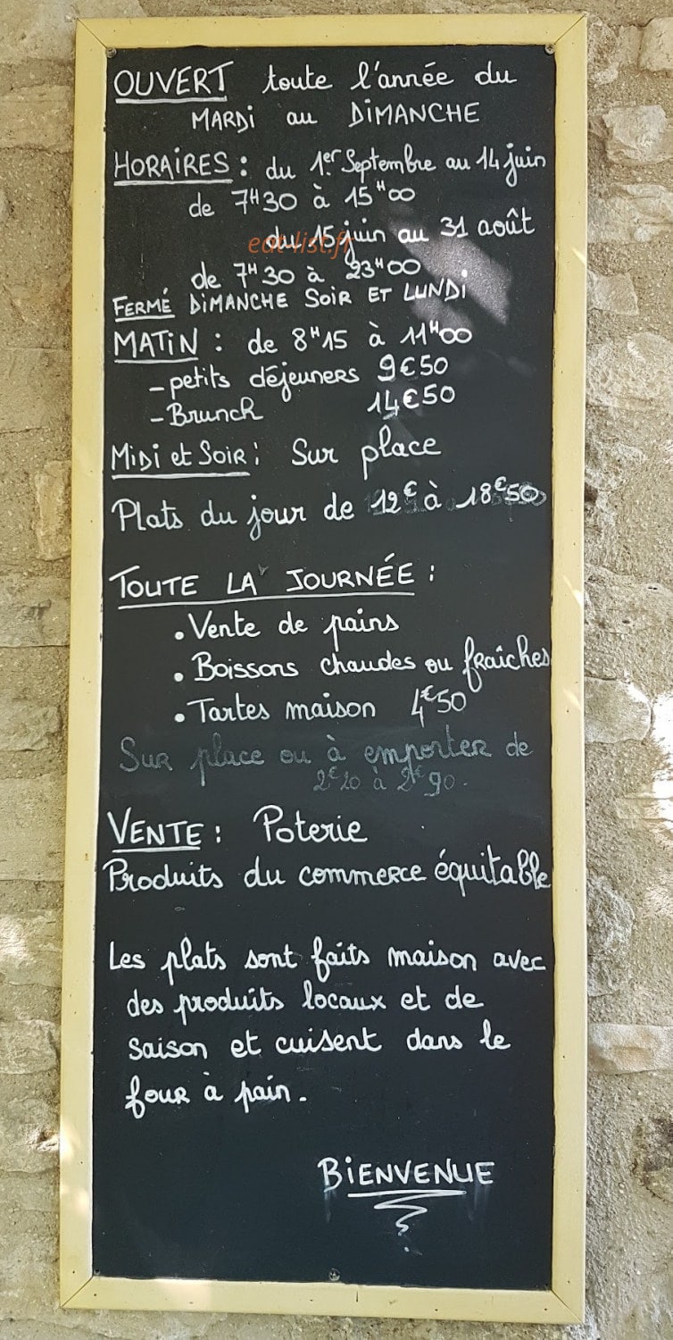 Boulangerie des Tilleuls — carte page 2