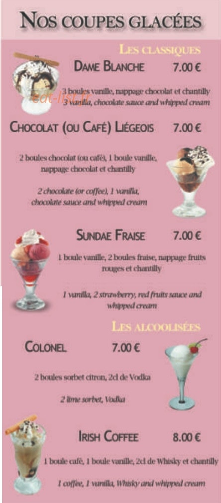 Restaurant Pizzéria de l'Ayguette — carte page 10