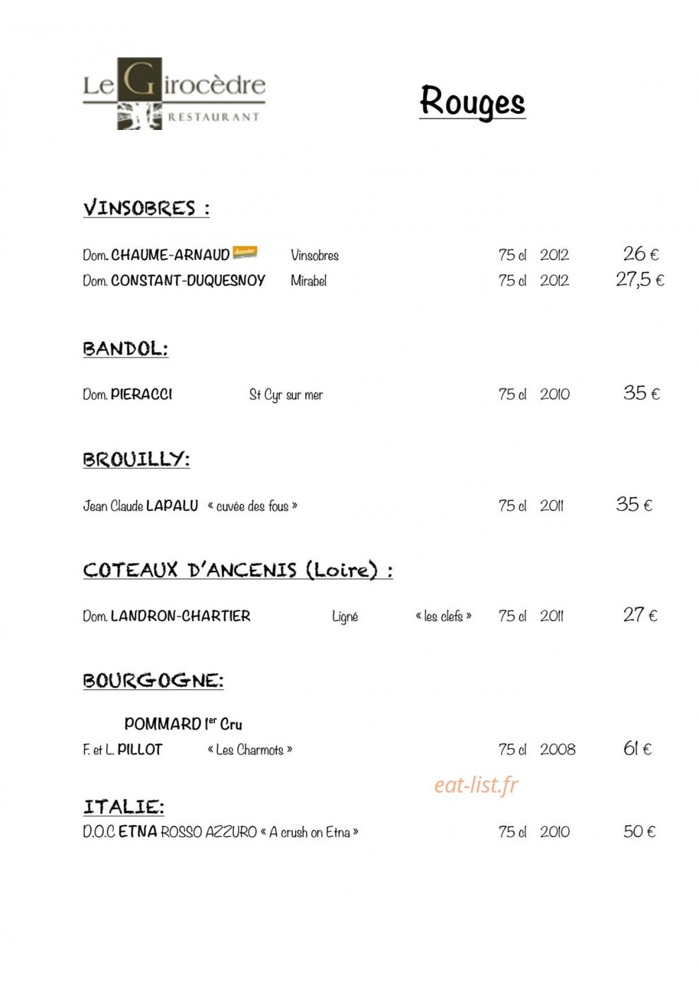 Le Girocedre — carte page 6