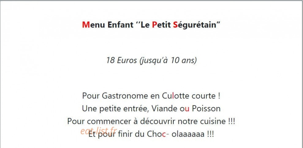 Le Mesclun — carte page 6