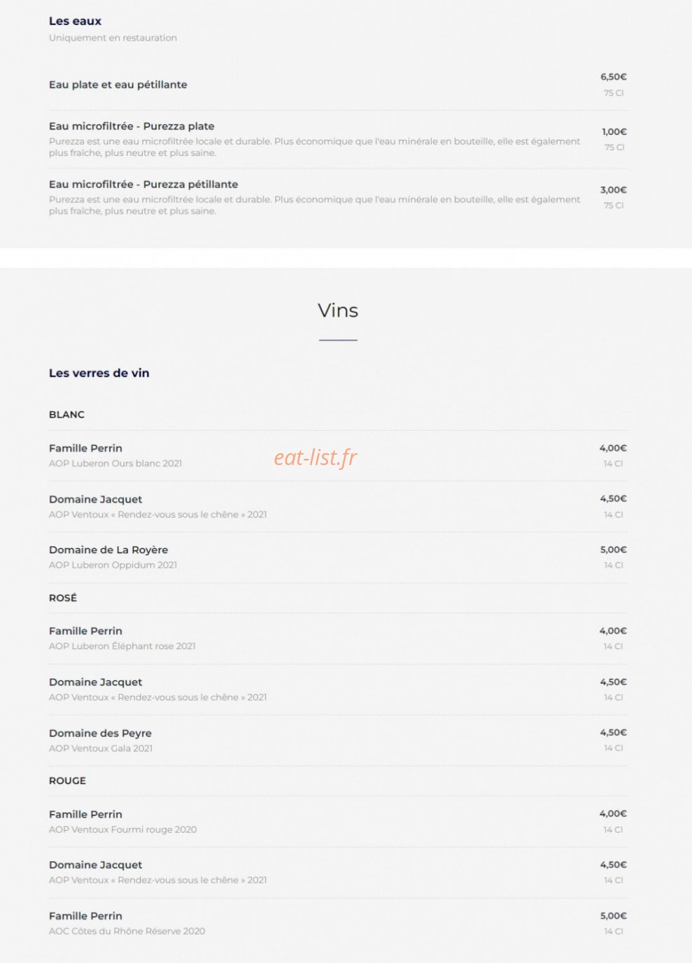 L'Annexe Café — carte page 8
