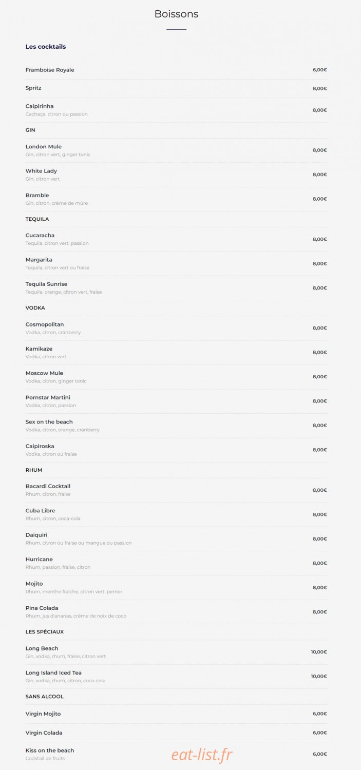 L'Annexe Café — carte page 4